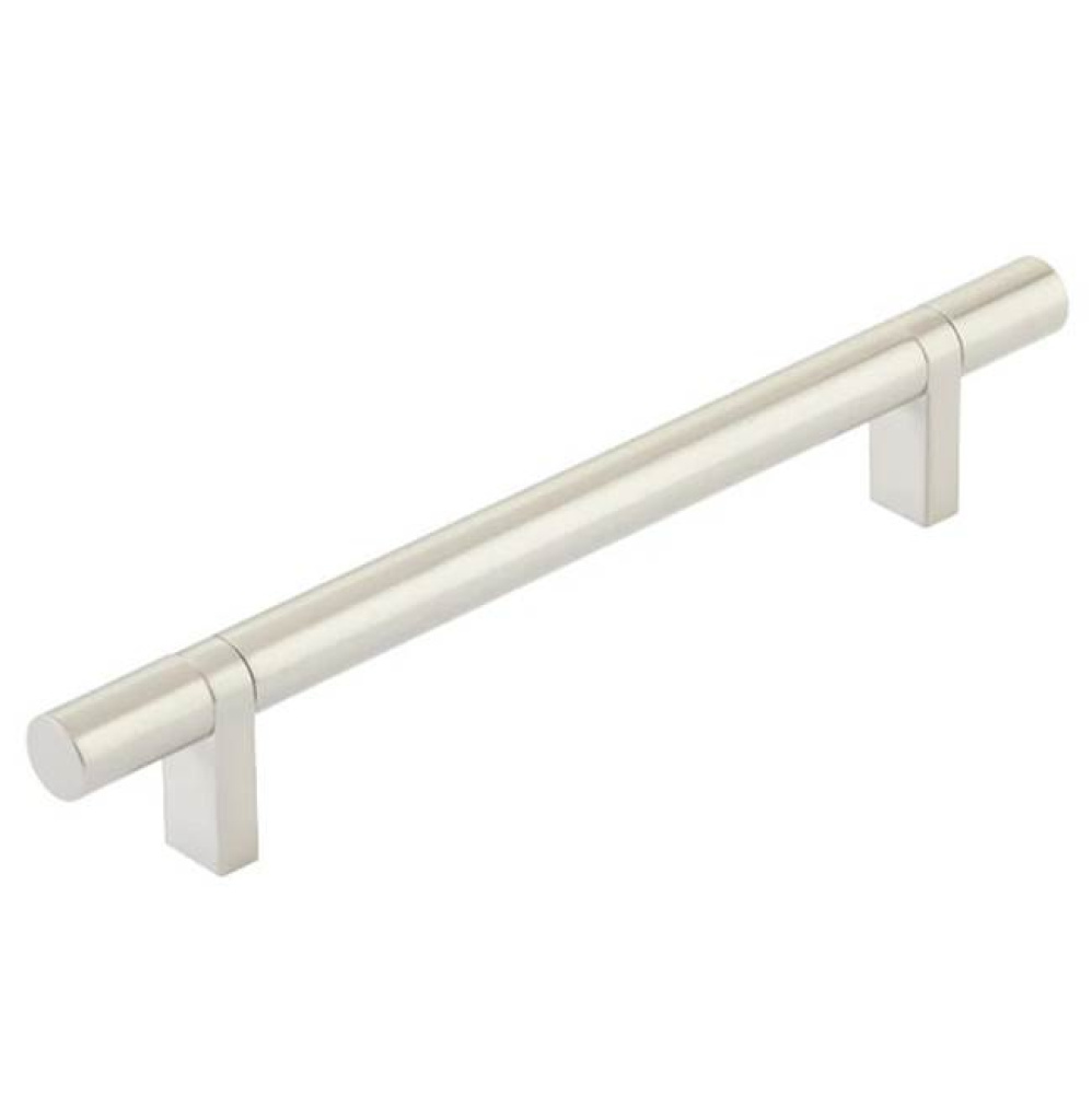 Select Cabinet Pull 6'' C-C,  Rectangular Bar Stem Satin Copper, Smooth Bar US15