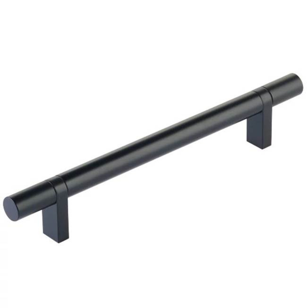 Select Cabinet Pull 6'' C-C,  Rectangular Bar Stem Satin Copper, Smooth Bar US19