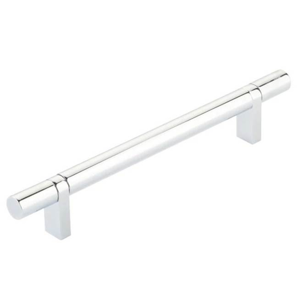 Select Cabinet Pull 6'' C-C,  Rectangular Bar Stem US14, Smooth Bar US26