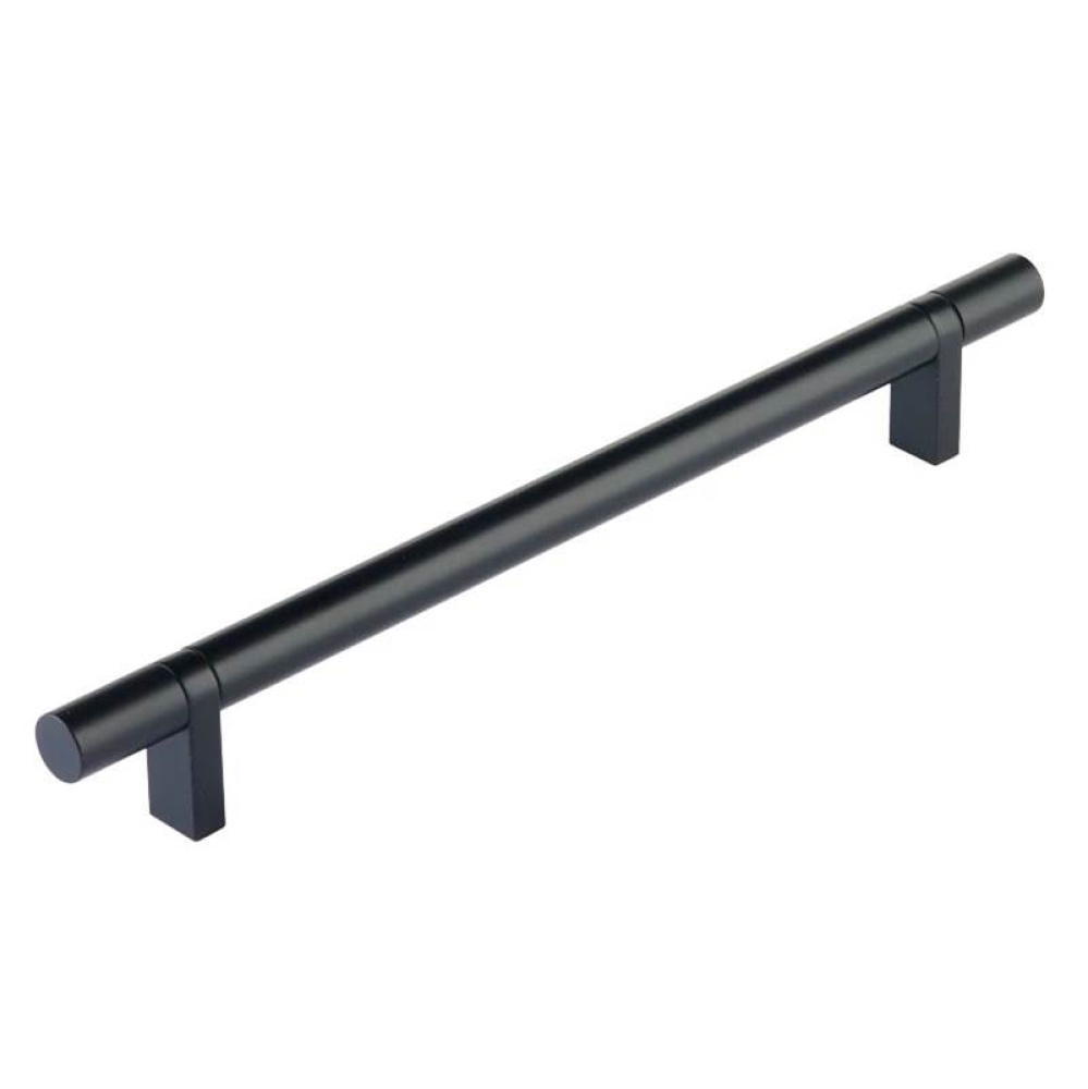 Select Cabinet Pull 8'' C-C, Rectangular Bar Stem Satin Copper, Smooth Bar US19