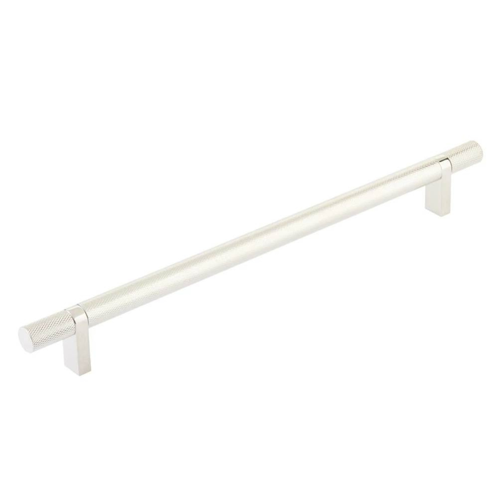 Select Cabinet Pull 10'' C-C, Rectangular Bar Stem US4, Knurled Bar US14