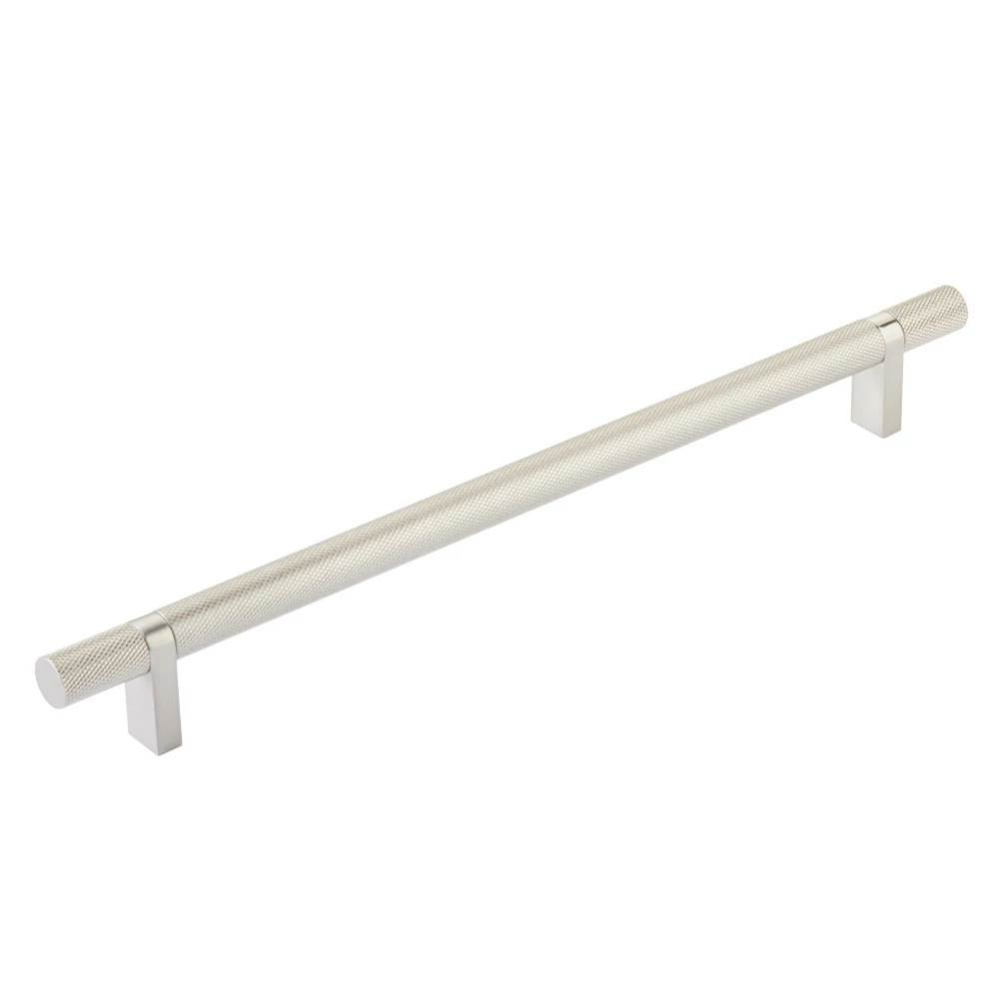 Select Cabinet Pull 10'' C-C, Rectangular Bar Stem US14, Knurled Bar US15