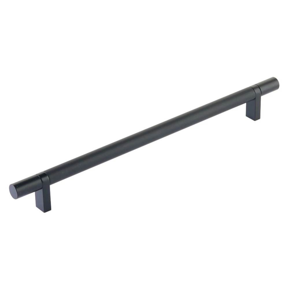 Select Cabinet Pull 10'' C-C, Rectangular Bar Stem Satin Copper, Smooth Bar US19