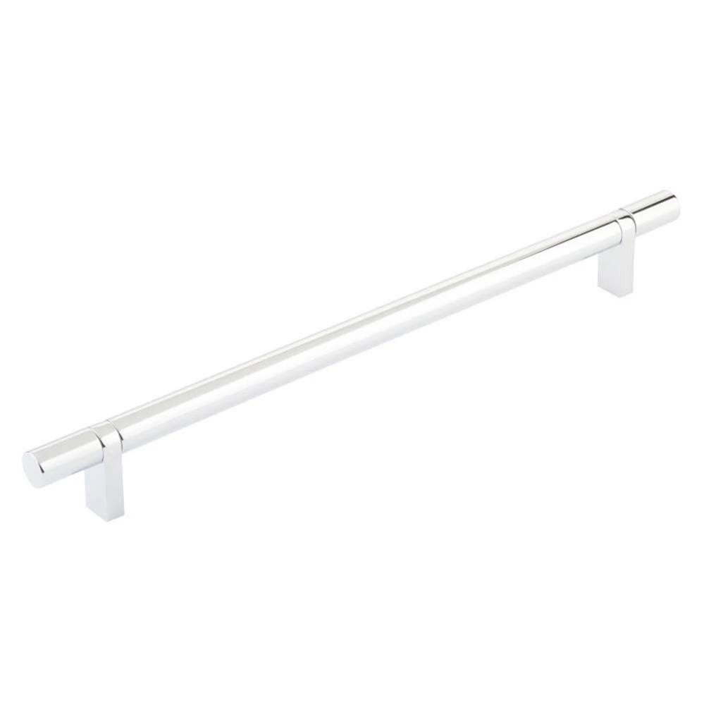 Select Cabinet Pull 10'' C-C, Rectangular Bar Stem Satin Copper, Smooth Bar US26