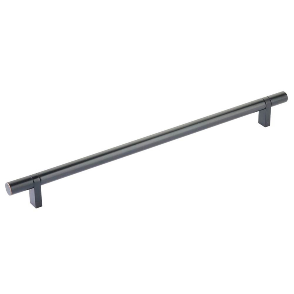 Select Cabinet Pull 12&apos;&apos; C-C, Rectangular Bar Stem US10B, Smooth Bar US10B
