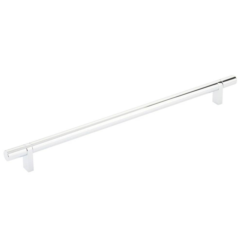 Select Cabinet Pull 12'' C-C, Rectangular Bar Stem US4, Smooth Bar US26