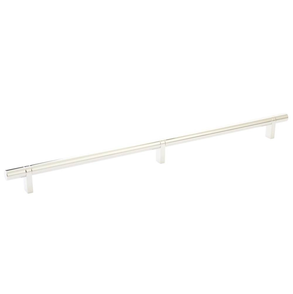Select Cabinet Pull 16'' C-C, Rectangular Bar Stem Satin Copper, Smooth Bar US14