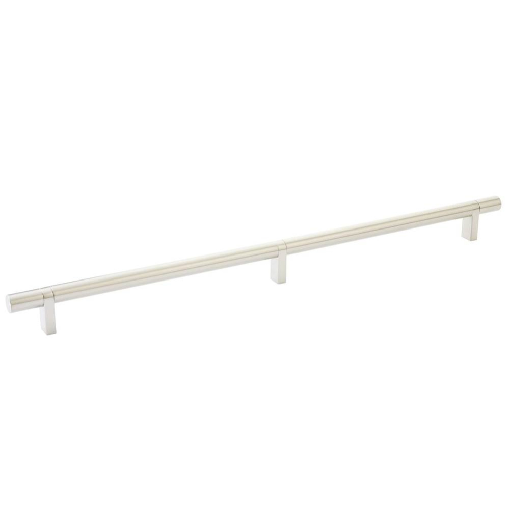 Select Cabinet Pull 16'' C-C, Rectangular Bar Stem Satin Copper, Smooth Bar US15