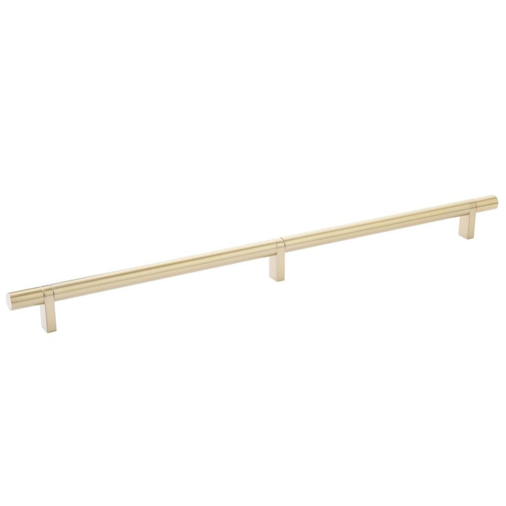 Select Cabinet Pull 16'' C-C, Rectangular Bar Stem Satin Copper, Smooth Bar US4