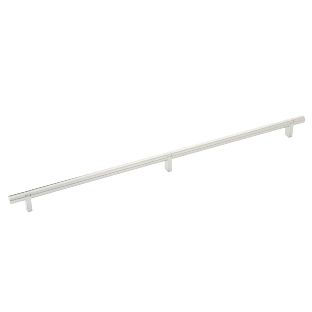 Select Cabinet Pull 20'' C-C, Rectangular Bar Stem Satin Copper, Smooth Bar US15