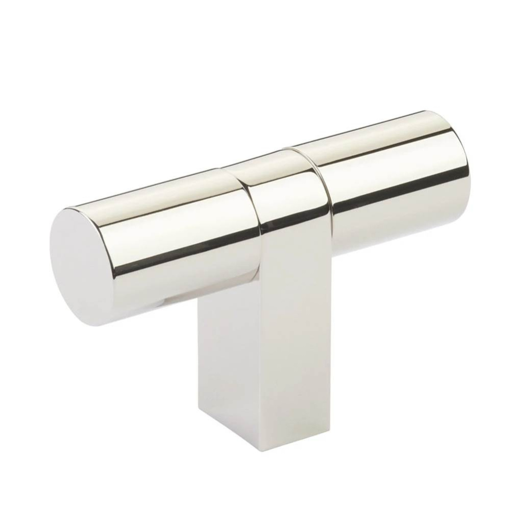 Select Cabinet T-Knob 3-1/8&apos;&apos; overall, Rectangular Bar Stem US14, Smooth Bar US14