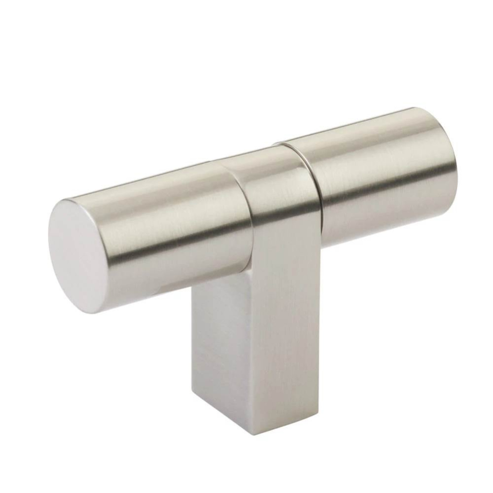 Select Cabinet T-Knob 3-1/8&apos;&apos; overall, Rectangular Bar Stem US15, Smooth Bar US15