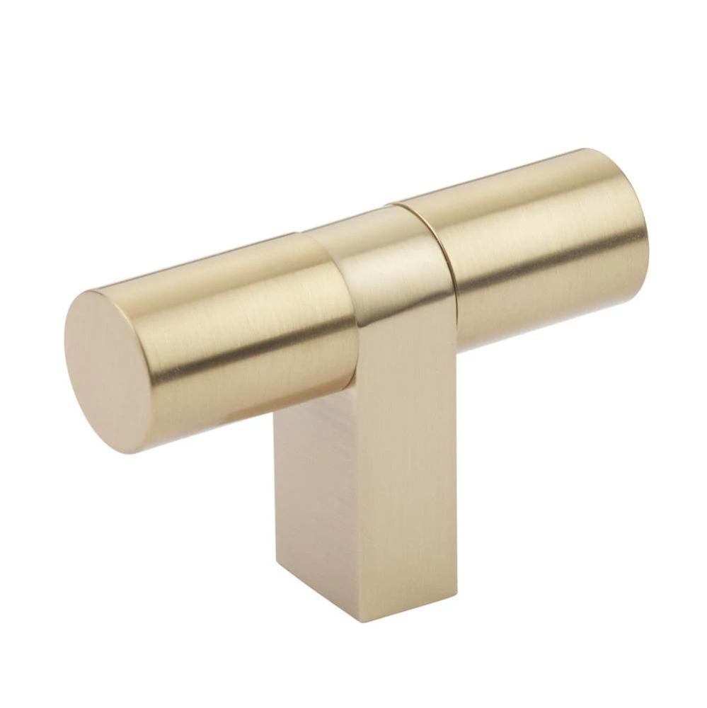 Select Cabinet T-Knob 3-1/8&apos;&apos; overall, Rectangular Bar Stem US4, Smooth Bar US4