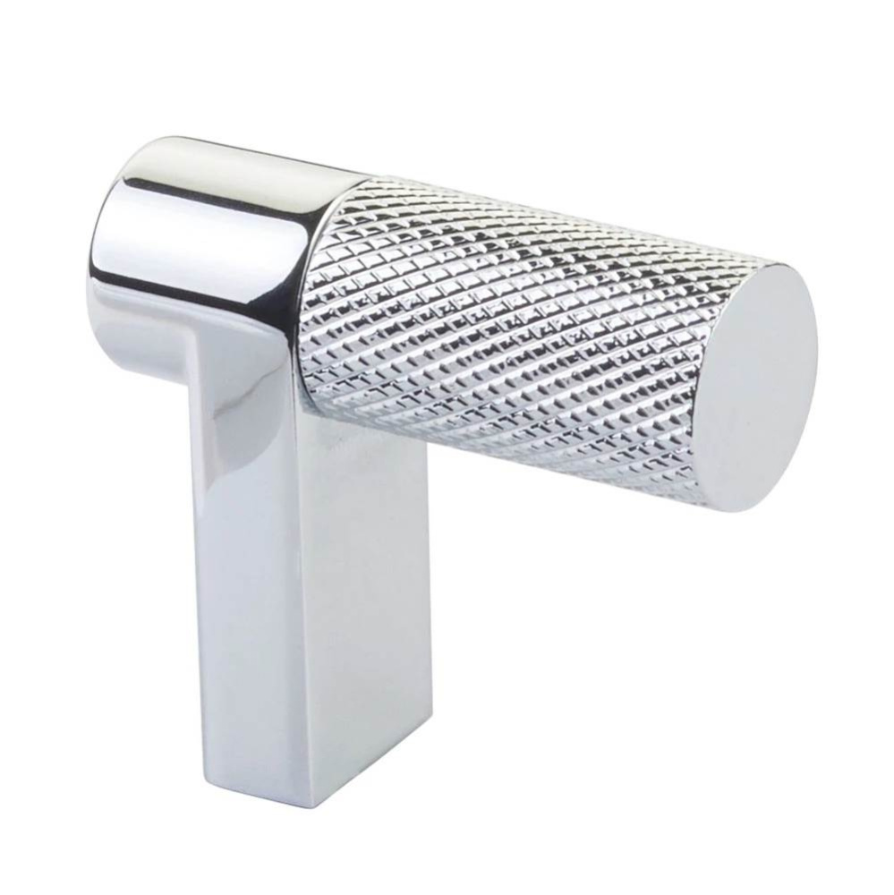 Select Cabinet Finger Pull 1-1/2'' overall, Rectangular Stem Satin Copper, Knurled Bar U