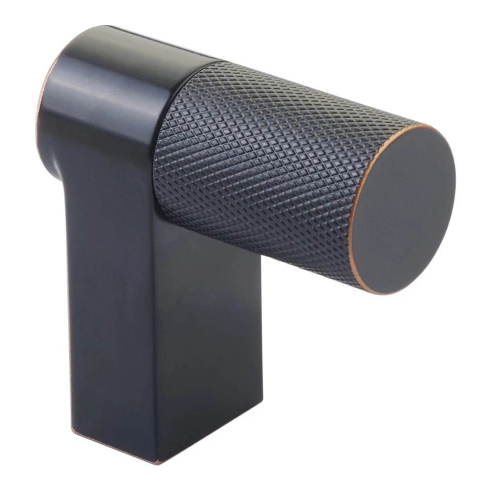 Select Cabinet Finger Pull 2&apos;&apos; overall, Rectangular Stem US10B, Knurled Bar US10B