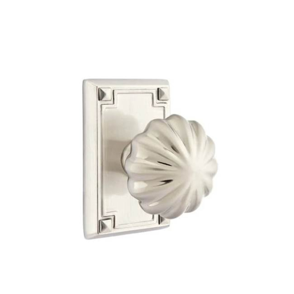 Privacy, Arts and Crafts Rectangular Rosette, Melon Knob, US15