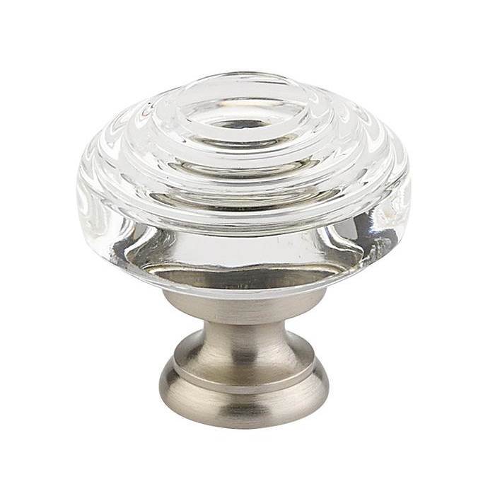 Deco Crystal Knob, Cabinet, 1-1/4'', US26