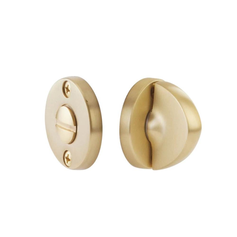 Thumbturn Privacy Bolt, Double Disk Rosette US4, with Arched Thumbturn US4