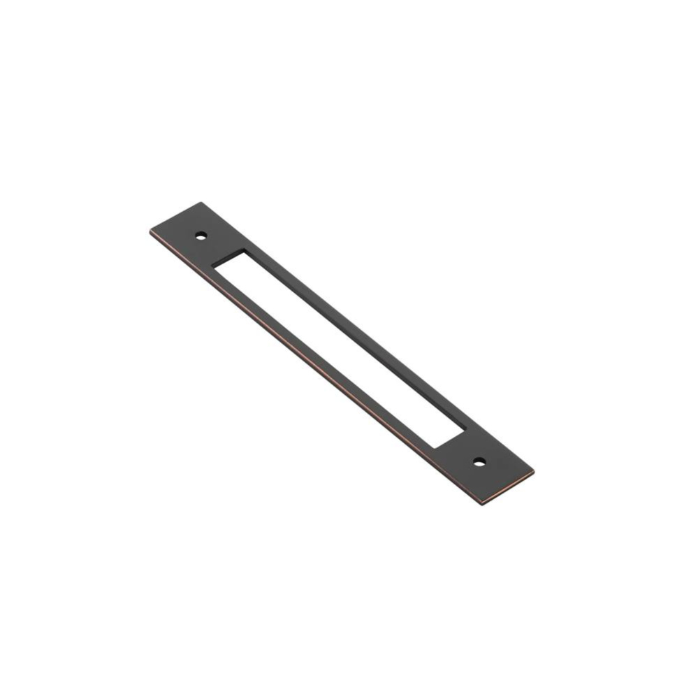 Modern Backplate for cabinet pull, 6'' C-to-C, US10B
