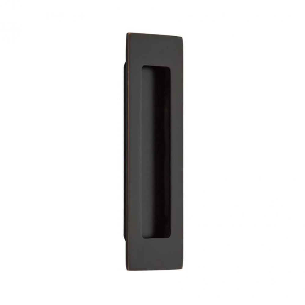 Brass Modern Rectangular Flush Pull 6'', US10B