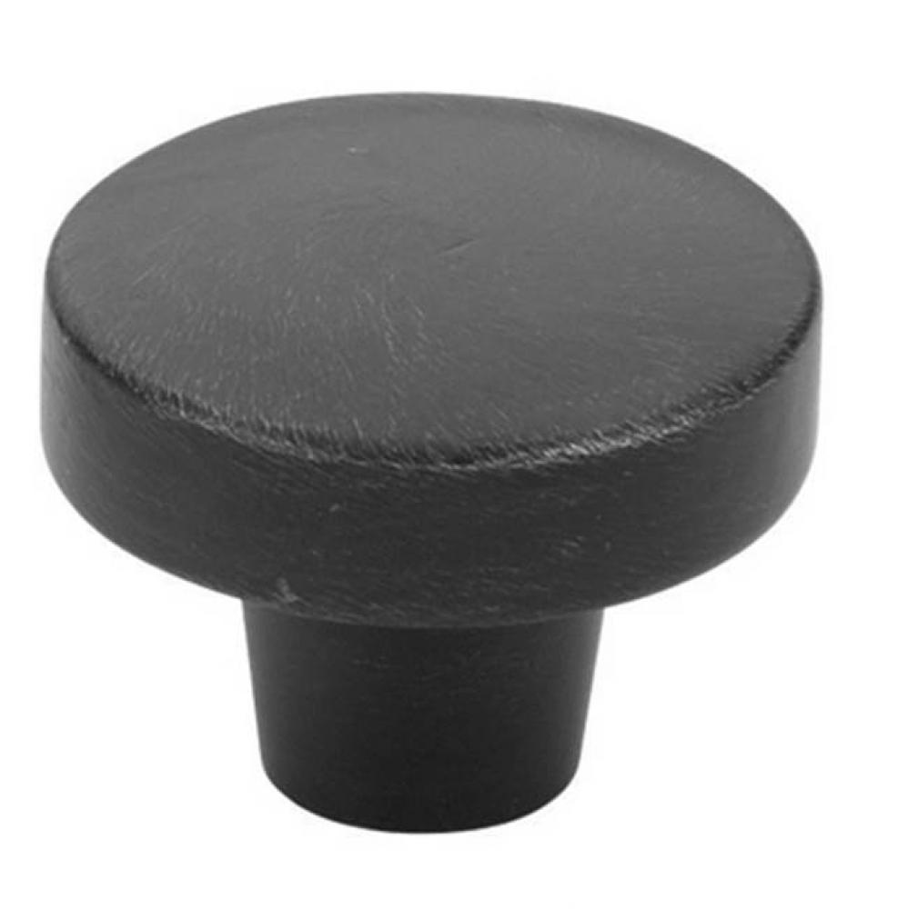 Rustic Modern Round Knob, 1-3/4&apos;&apos;, FB