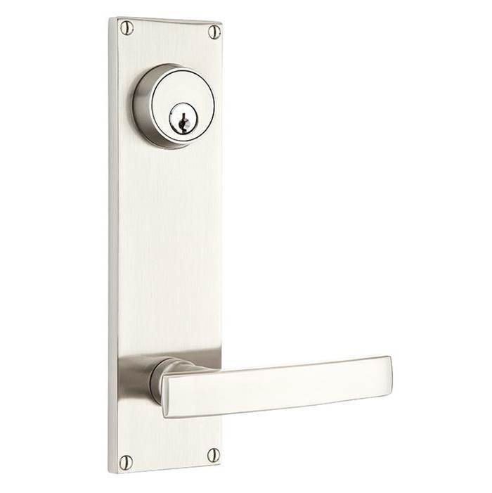 Passage Double Keyed, Sideplate Locksets Modern 5-1/2'' Center to Center Keyed, Stuttgar