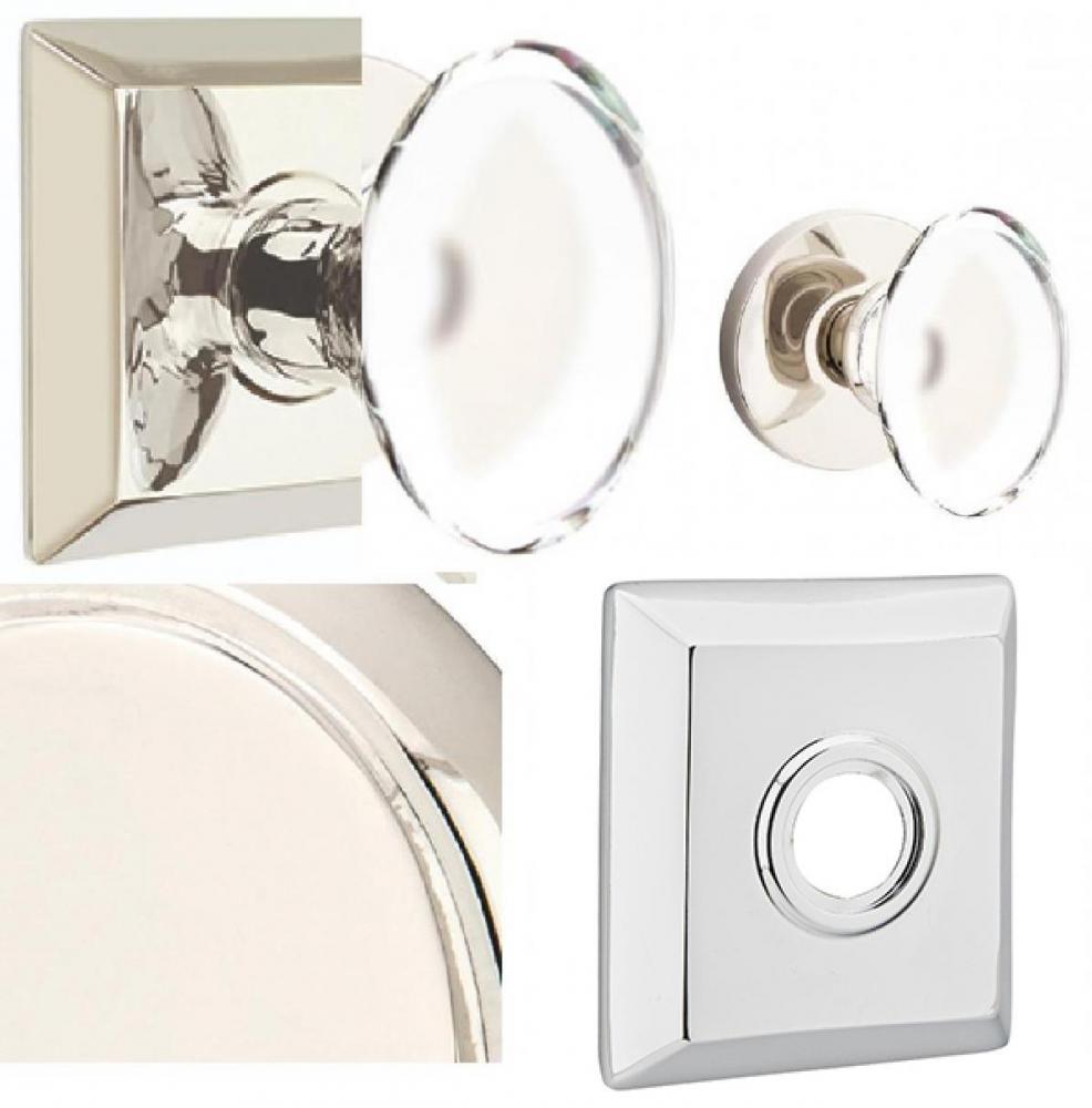 Passage, Quincy Rosette, Hampton Crystal Knob, US14