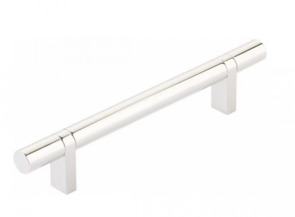 Select Cabinet Pull 5'' C-C,  Rectangular Bar Stem Satin Copper, Smooth Bar US14