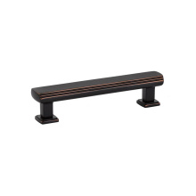 Emtek 86423US10B - Art Deco Pull, 4'' C-C, US10B