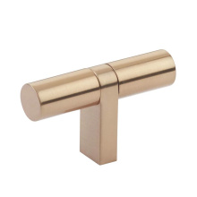 Emtek 86656.RCBSCU.SMSCU - Select Cabinet T-Knob 2-1/4'' overall, Rectangular Bar Stem Satin Copper, Smooth Bar Sat