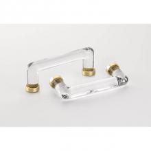 Emtek 86725US10B - Crystal Pull, 4'' C-C, US10B