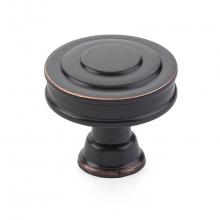 Emtek 86463US10B - Glendon Knob, Cabinet, 1-1/4'', US10B