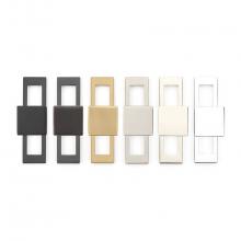 Emtek 86921US15 - Modern Backplate for cabinet knob, 4'' Overall, US15