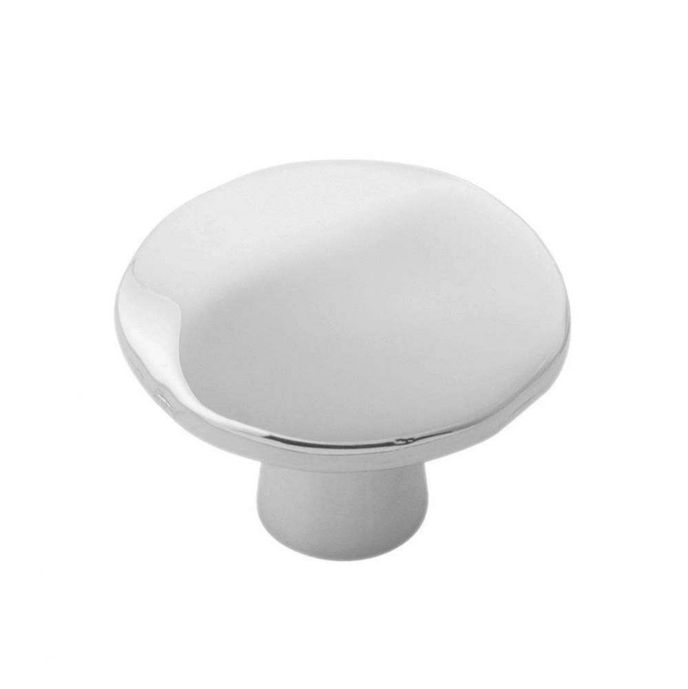 Willow Collection Knob 1-3/8'' Diameter Polished Nickel Finish