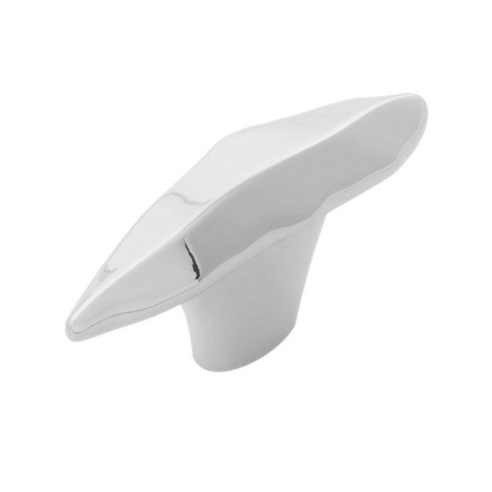 Willow Collection Knob 2-1/8'' X 5/8'' Polished Nickel Finish