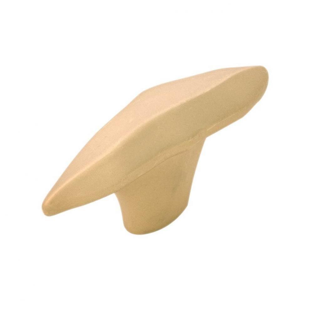 Willow Collection Knob 2-1/8'' X 5/8'' Flat Ultra Brass Finish