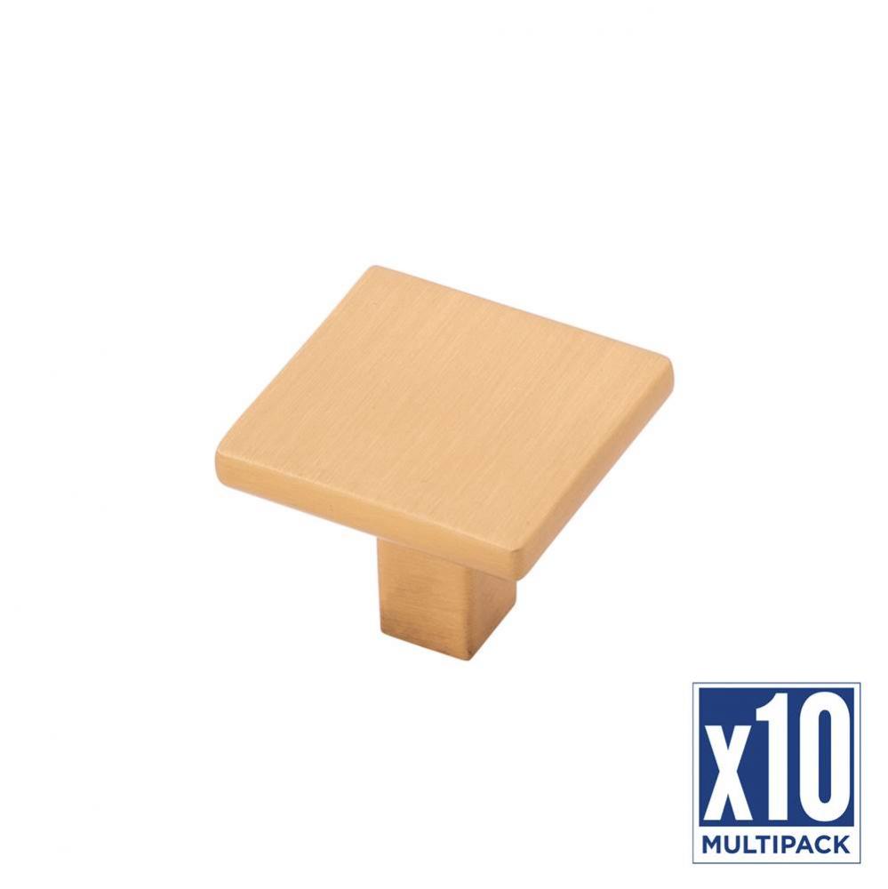 Knob 1-1/4 Inch Square (10 Pack)