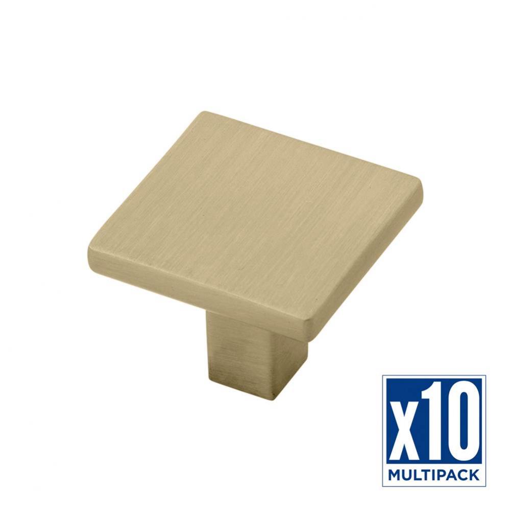 Knob 1-1/4 Inch Square (10 Pack)