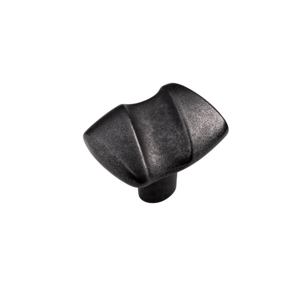 Serendipity Collection Knob 1-1/4'' X 1-1/2'' Black Iron Finish