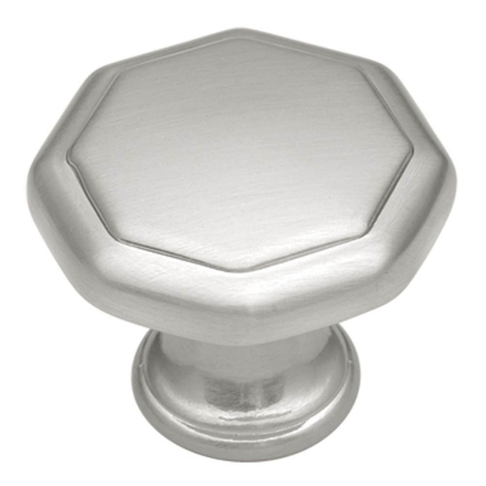 Conquest Collection Knob 1-1/8&apos;&apos; Diameter Satin Nickel Finish