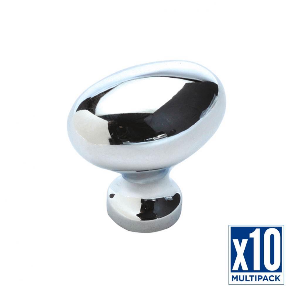 Knob 1-1/4 Inch X 13/16 Inch (10 Pack)