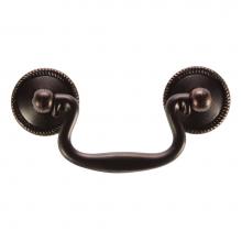 Hickory Hardware P8048-DAC - Manor House Collection Rosette Backplate Pull 2-1/2'' C/C Dark Antique Copper Finish