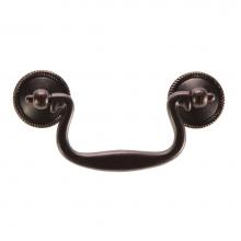Hickory Hardware P8049-DAC - Manor House Collection Rosette Backplate Pull 3'' C/C Dark Antique Copper Finish