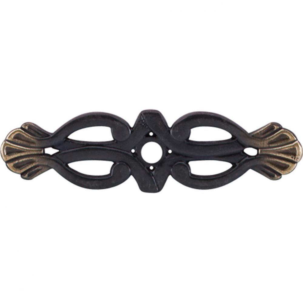 Newton Backplate 3 3/16 Inch Dark Antique Brass