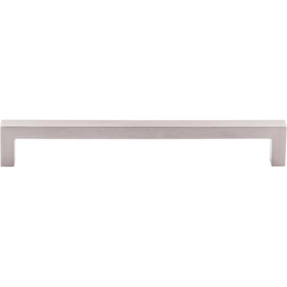 Square Bar Pull 7 9/16 Inch (c-c) Brushed Satin Nickel