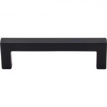 Top Knobs M1162 - Square Bar Pull 3 3/4 Inch (c-c) Flat Black