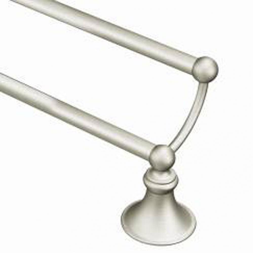 Brushed Nickel 24'' Double Towel Bar