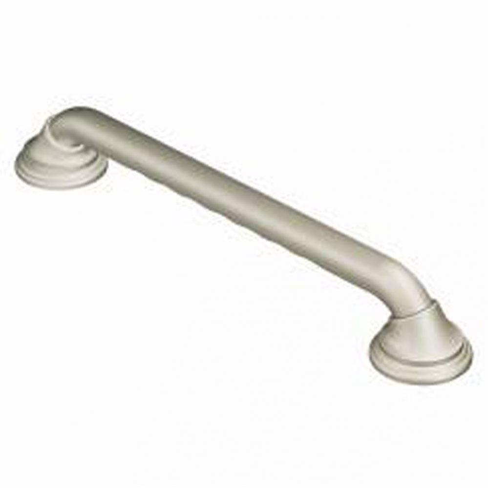 Brushed Nickel 12'' Designer Grab Bar
