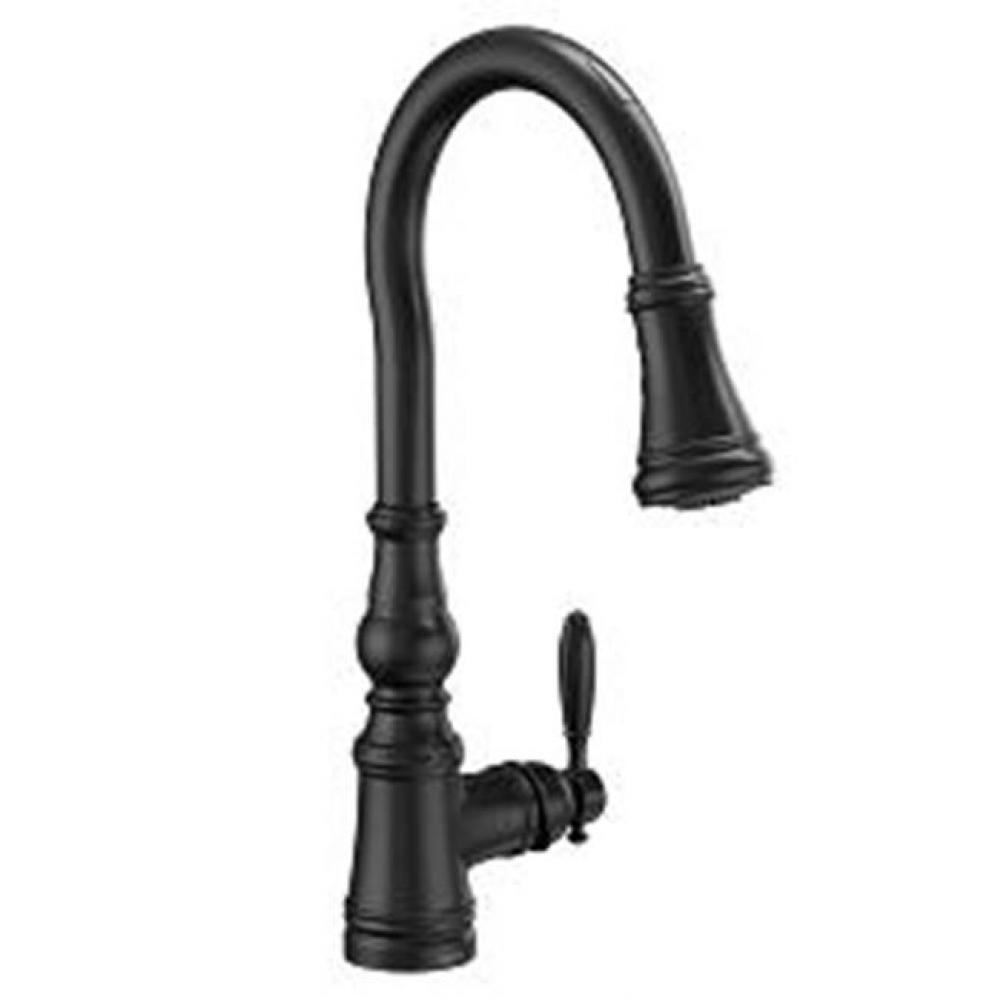 Matte Black One-Handle Pulldown Kitchen Faucet