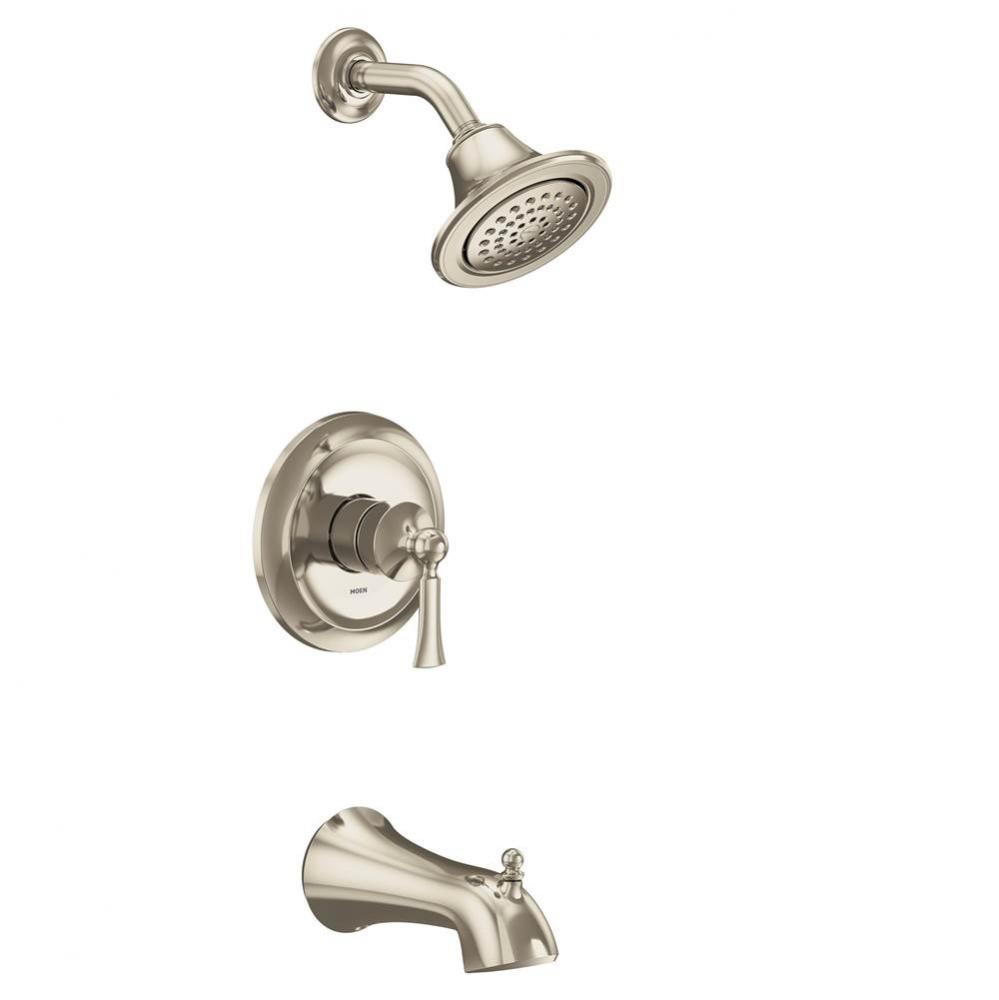 Wynford M-CORE 2-Series Eco Performance 1-Handle Tub and Shower Trim Kit in Polished Nickel (Valve